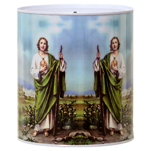 religious san judas coin bank - 5.3 x 5.8 -- 48 per case