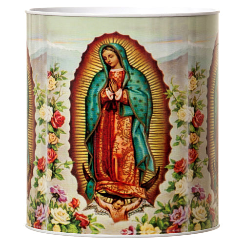 coin bank tin religious guadalupe 5.3 x 5.8 23241 -- 48 per case