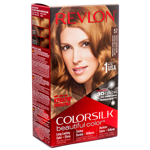 colorsilk 57 lightest golden brown - permanent hair color -- 12 per case