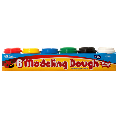 fun dough - 6-piece assorted color -- 24 per case