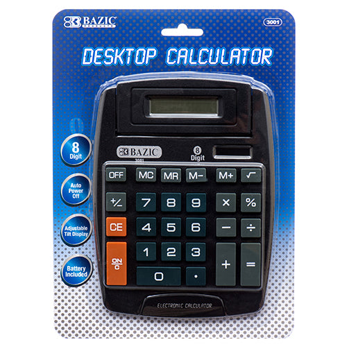 8 digit jumbo calculators  -- 12 per box