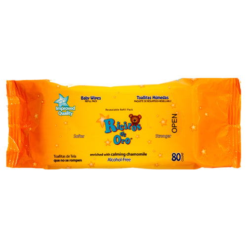 ricitos de oro baby wipes 80 ct -- 24 per case