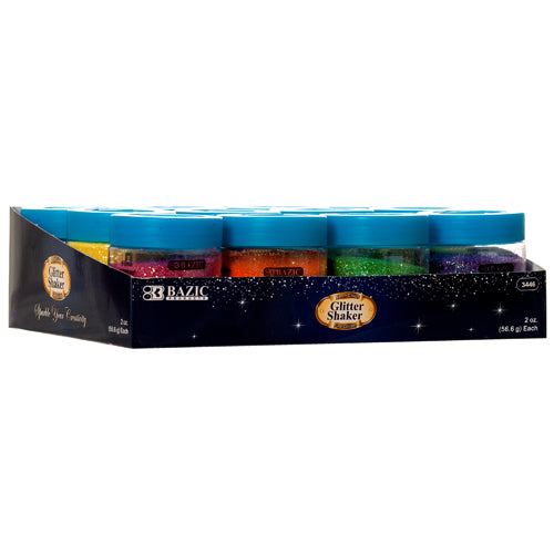 neon color glitter shaker  -  -- 12 per box