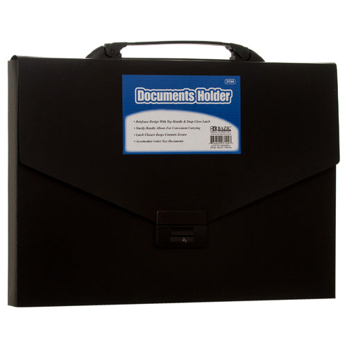 document holder brief cases - black -- 24 per case