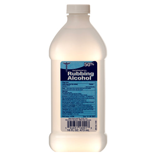 rubbing alcohol isopropyl 50% - 16 oz -- 24 per case