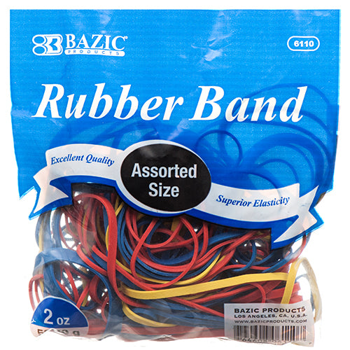 rubber band assortment - -  -- 36 per case