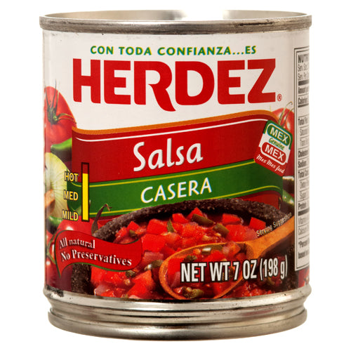 herdez salsa casera 7 oz - bulk -- 12 per case