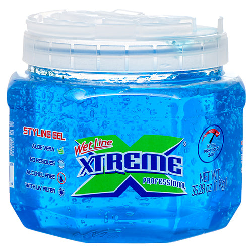 xtreme hair gel jumbo blue - 35.2z -- 6 per case