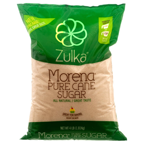 zulka sugar 4lb - non-gmo -- 10 per case