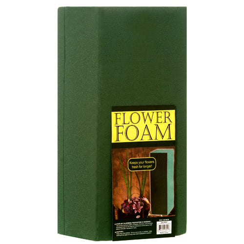 green foam block for flower arrangements - 22x7.5x10cm - 20 pack -- 20 per case