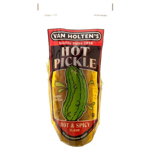 van holten hot pickles #6 - spicy snack -- 12 per case