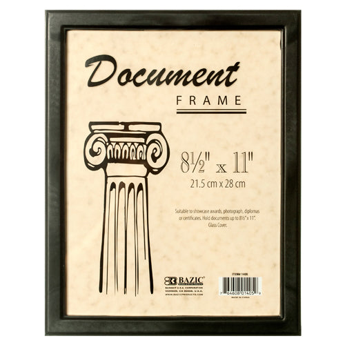 8.5 x 11 document frames - black - novelties and gift -- 24 per case