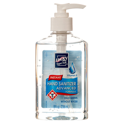 lucky hand sanitizer classic 8 oz -- 12 per case