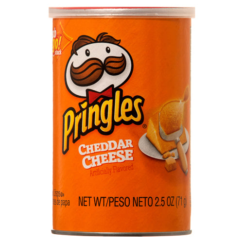 pringles cheddar cheese chips 2.5oz - -  -- 12 per case