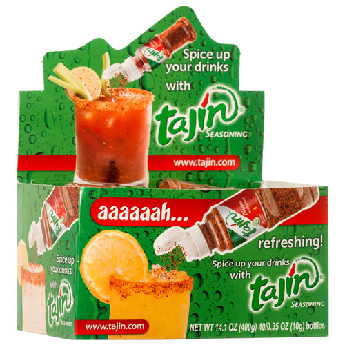 tajin fruit seasoning - mini can  -- 40 per box