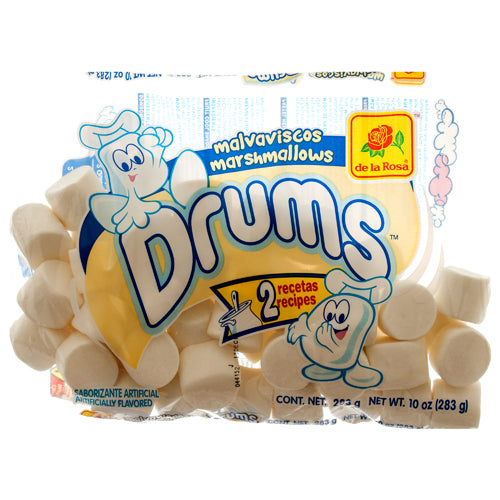 de la rosa drums marshmallow med white 10oz -- 24 per case