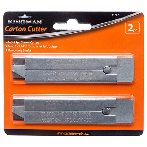 kingman carton cutter 2pc  - bulk -- 24 per box