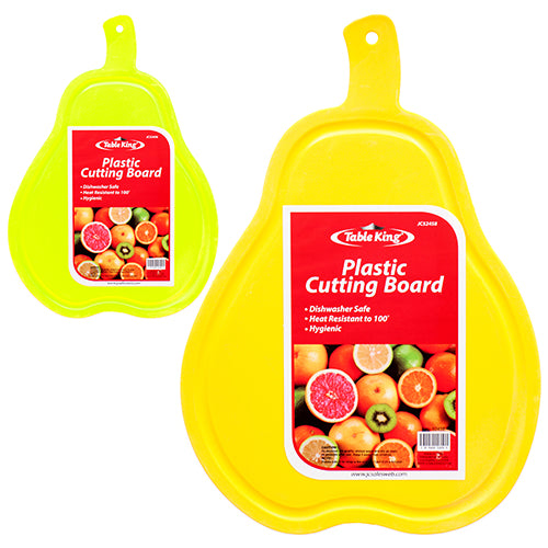 table king plastic fruit shaped cutting boards  -- 24 per case