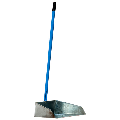 metal dustpan with long handle - 24 pack -  -- 24 per case