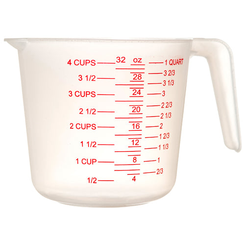 measuring cups - 1l - bpa free -- 24 per case