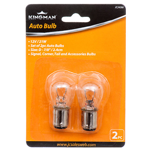 kingman auto brake light bulb - 2pc  -- 24 per box