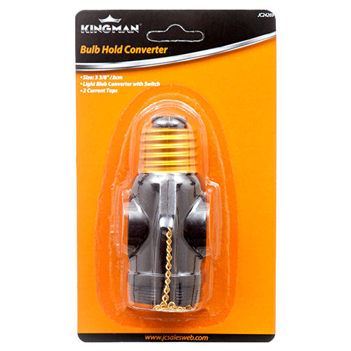 kingman bulb socket adapter with current tap and switch  -- 24 per box