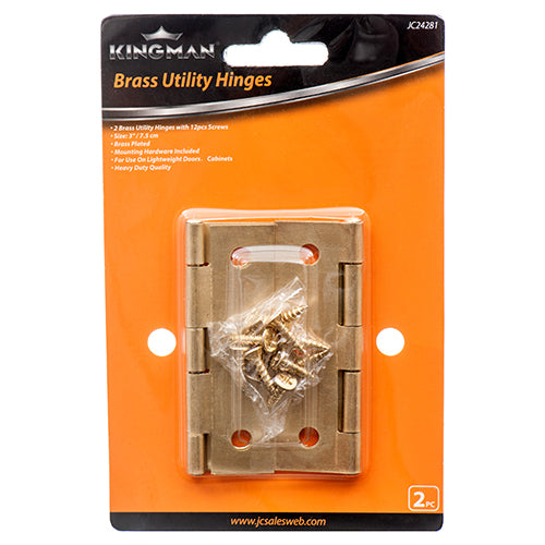 kingman brass hinge 3 -  -- 24 per box