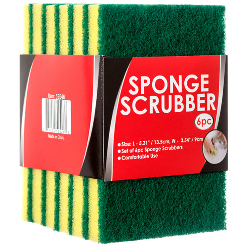 nuvalu scrubber sponges - 48 pack - 13.5x9x1.5cm -- 24 per box