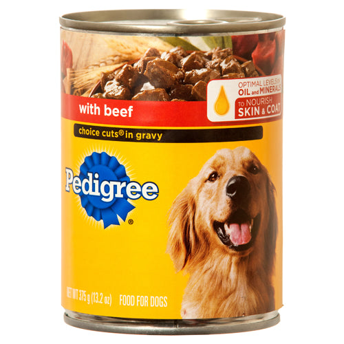 pedigree choice cuts with beef - 13.2 oz -- 12 per case