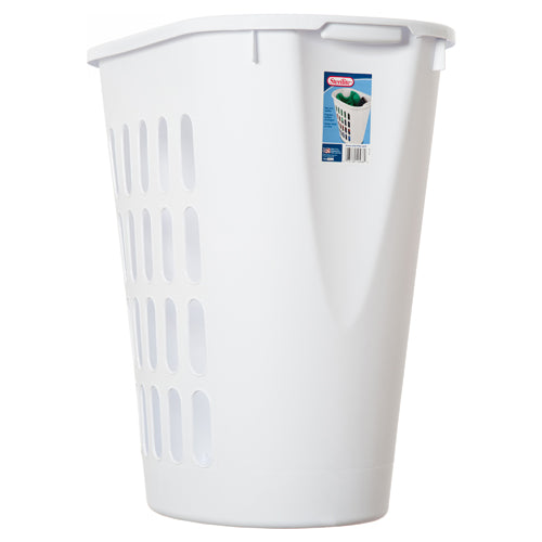 sterilite laundry hamper open top - white -- 6 per case