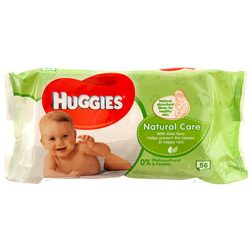 huggies natural care baby wipes - 56ct -- 10 per case