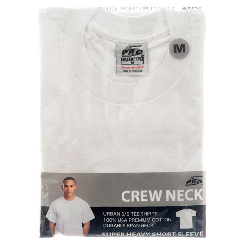 men's t-shirts - super heavy - white -- 6 per box