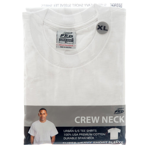 men's super heavy white xl t-shirts -- 6 per box