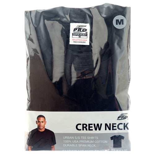 men's super heavy t-shirts - black - medium -- 6 per box