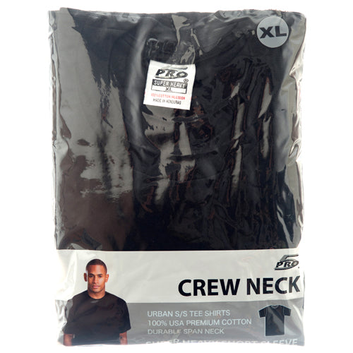 men's xl super heavy black t-shirts - bulk  -- 6 per box