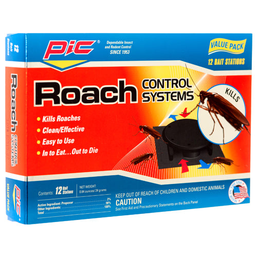 pic roach control system - 12 baits - home & garden -- 12 per case