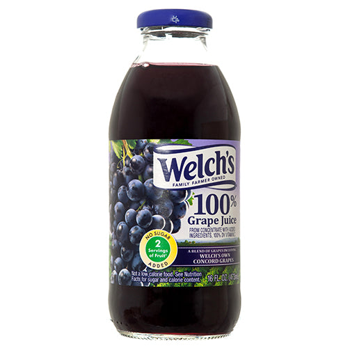 welch's 100% grape juice - 16 oz -- 12 per case