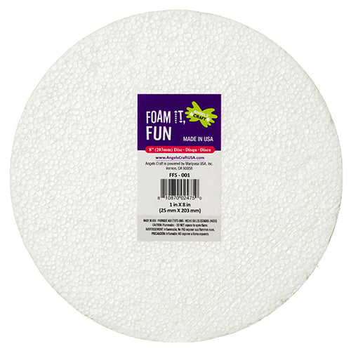 craft foam disc 1 x8 ffs-001 -- 24 per box