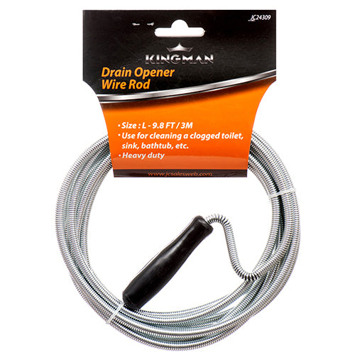 kingman drain opener wire rod - 9.8ft/3m -- 24 per case