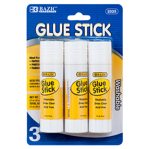 #bazic large glue sticks - non-toxic  -- 24 per box