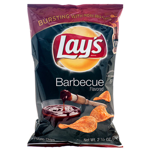 frito lay xvl lay's bbq potato chips 2.25 oz -- 24 per case