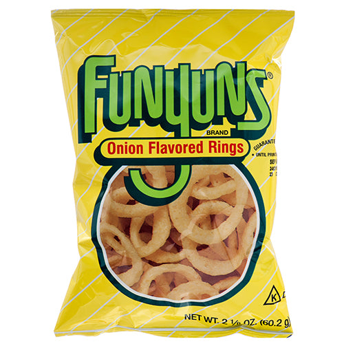 funyuns onion flavored rings - frito-lay -- 24 per case