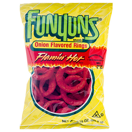 frito lay xvl funyuns onion snacks hot -- 24 per case