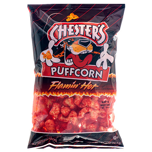 frito lay xvl chester's cheese puffcorn flamin' hot -- 20 per case