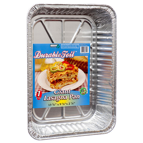 durable aluminum big lasagna pans -- 12 per case