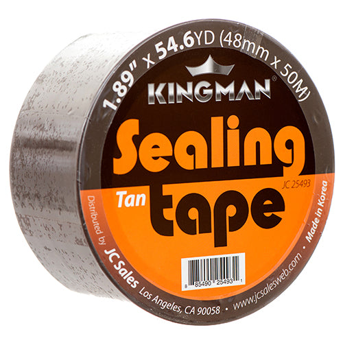 kingman packing tape tan - 1.89 in x 55 yds -- 36 per case