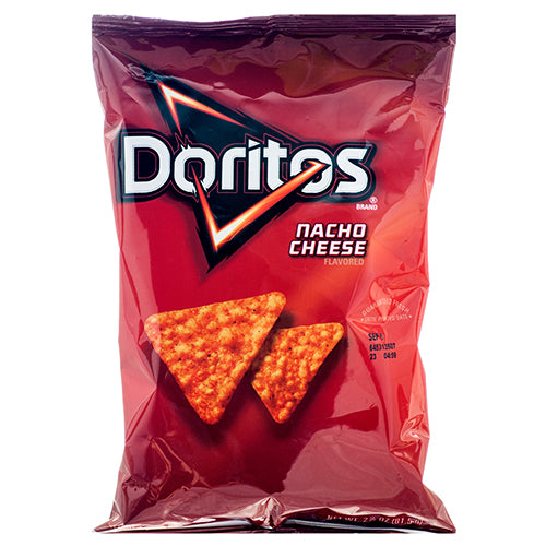 frito lay xvl doritos tortilla chips - nacho cheese -- 24 per case