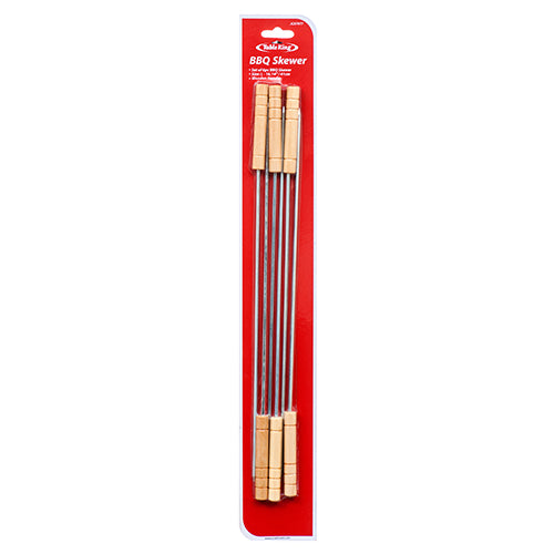 table king wooden handle bbq skewers -- 24 per box