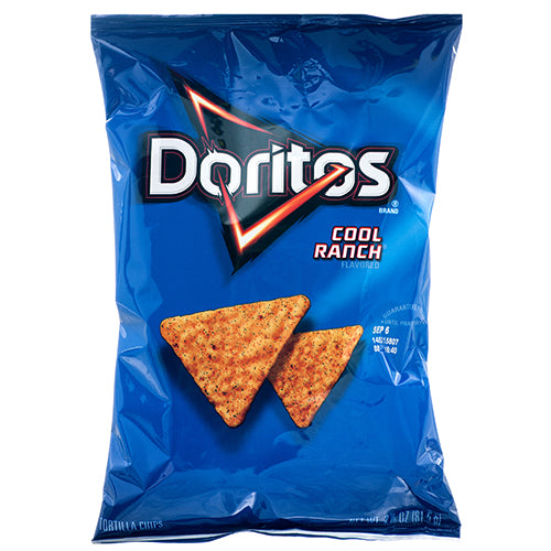 frito lay xvl doritos tortilla chips cool ranch - 2.5 oz -- 24 per case