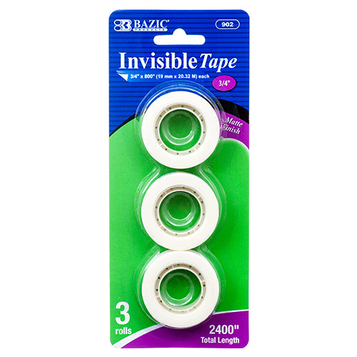 invisible tape refill 3pc  -- 24 per box